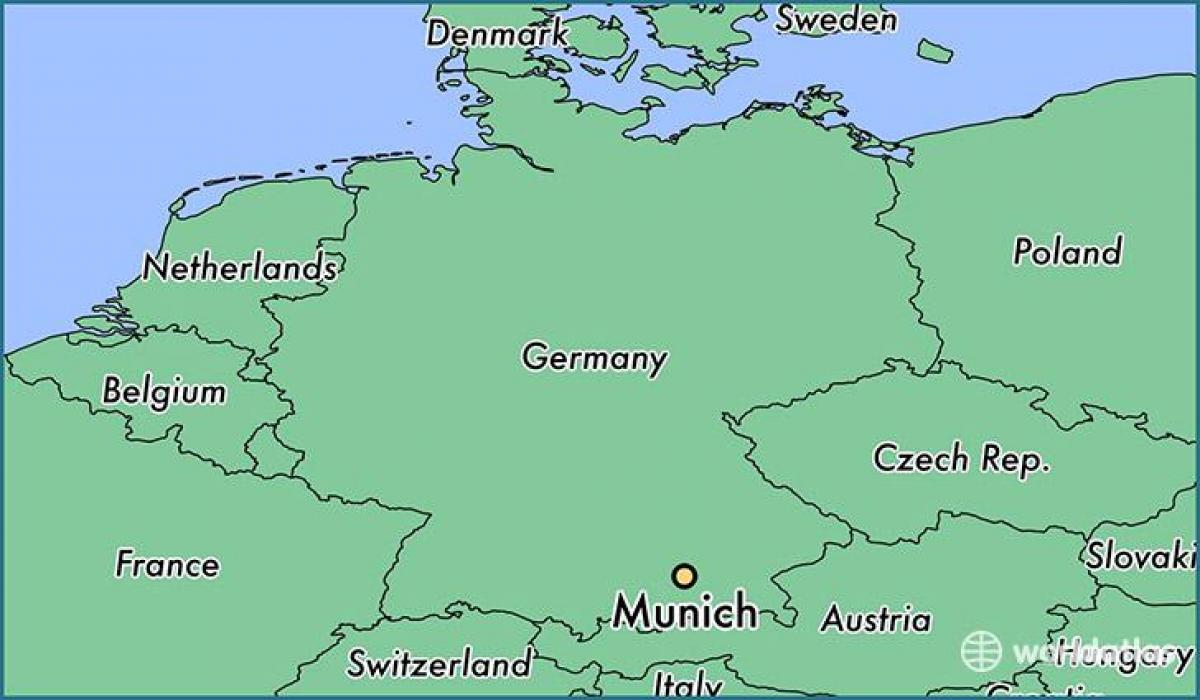 μόναχο, γερμανία για ένα χάρτη