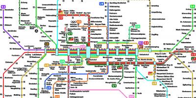 Χάρτης του μετρό munchen