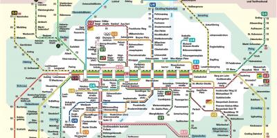 Μόναχο σιδηροδρομικό σταθμό χάρτης