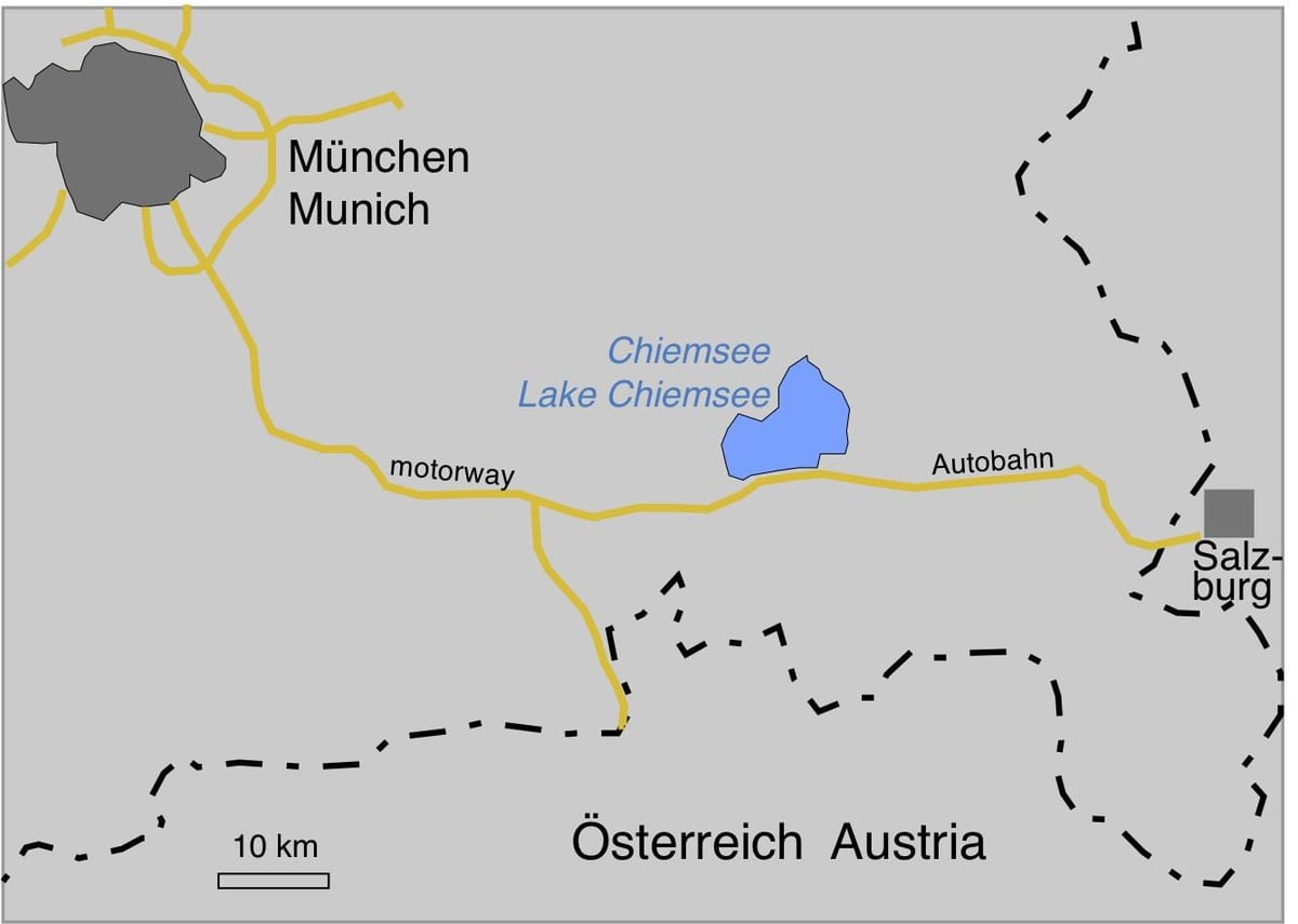 Χάρτης ofmunich λίμνες 