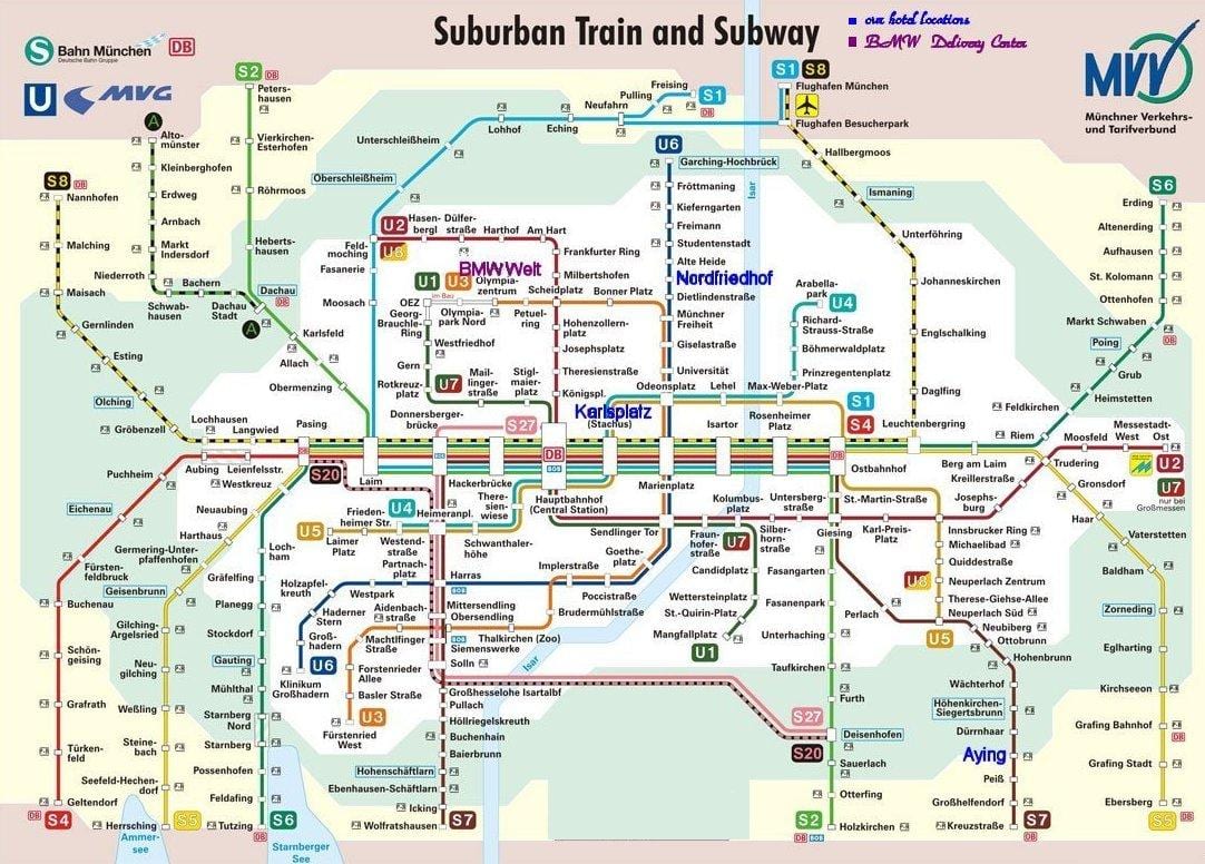 muenchen s bahn χάρτης
