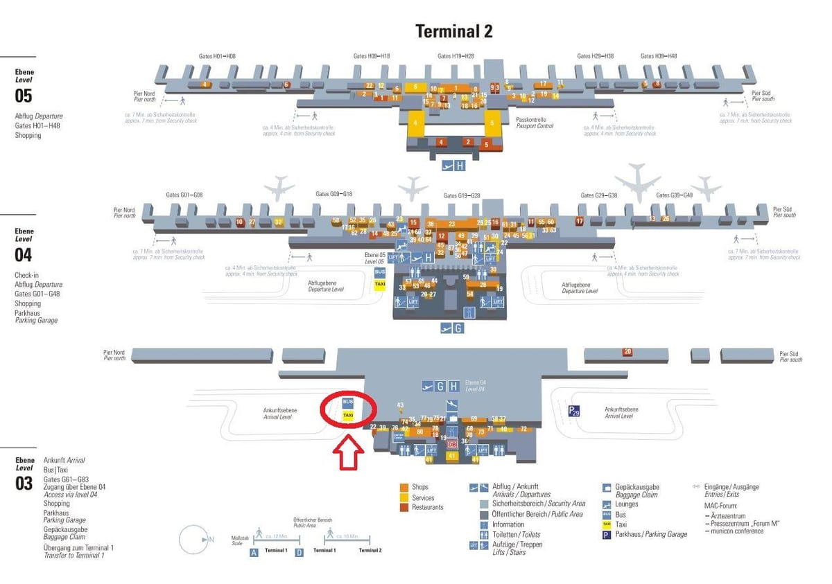 Χάρτης της πόλης: μόναχο terminal 2 