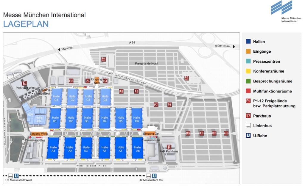 Χάρτης της munchen messe