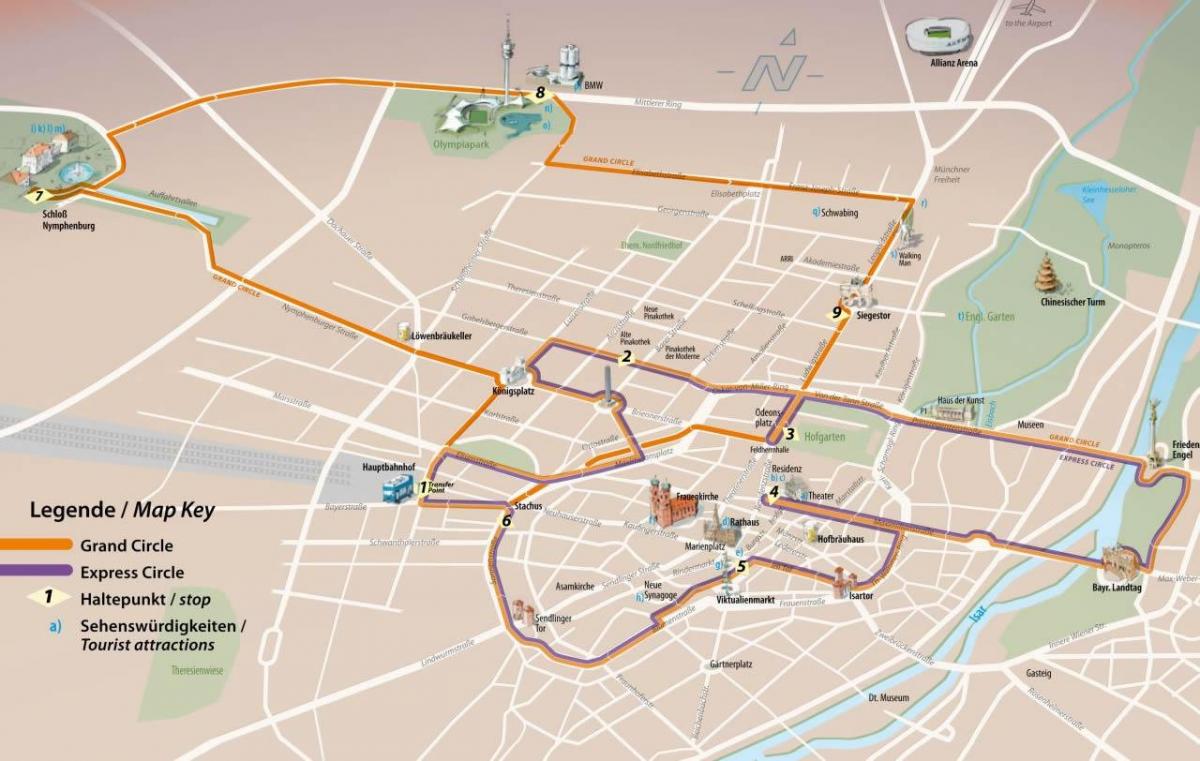 τα central bus station munich εμφάνιση χάρτη
