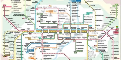 Χάρτης του μετρό munchen