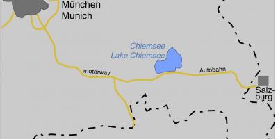 Χάρτης ofmunich λίμνες 