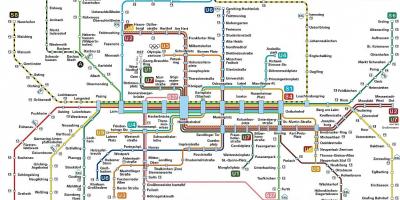 Munchen μεταφορών χάρτης