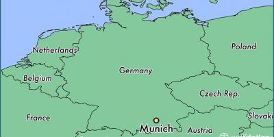 Μόναχο, γερμανία για ένα χάρτη